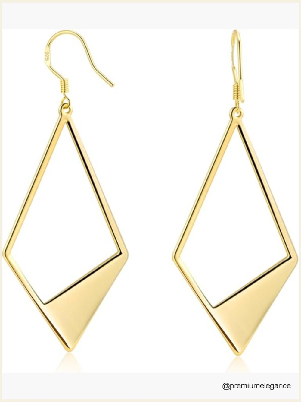 14K Gold Plated Drop Earrings Hypoallergenic Lightweight Dangle Leverback